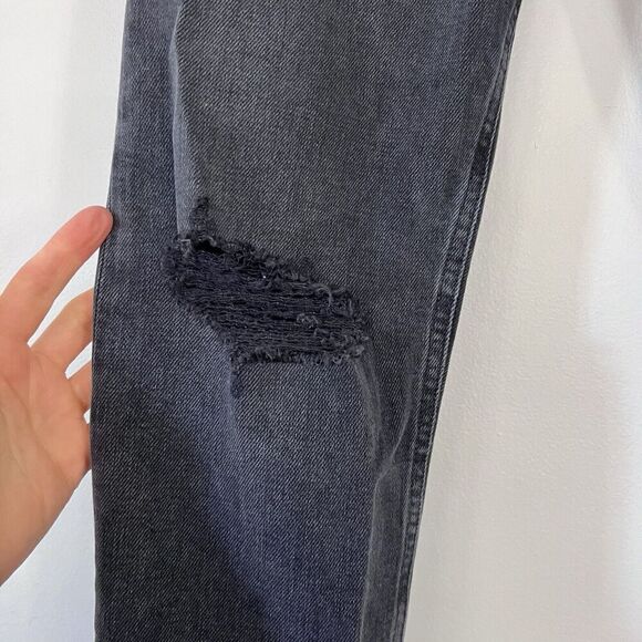 Agolde Jeans 24 Distressed High Waist Organic Cotton High Rise Button Closure - Picture 5 of 10